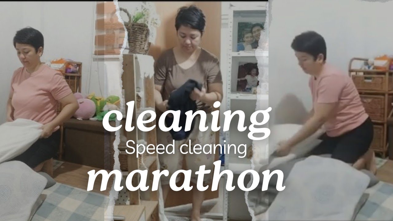 Tiny house cleaning marathon /cleaning and laundry day/ speed cleaning edition