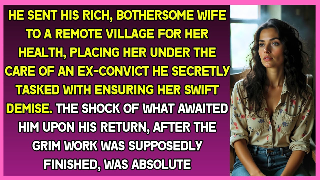 Husband sent his rich wife to remote village for her health, placing her under care of ex-convict