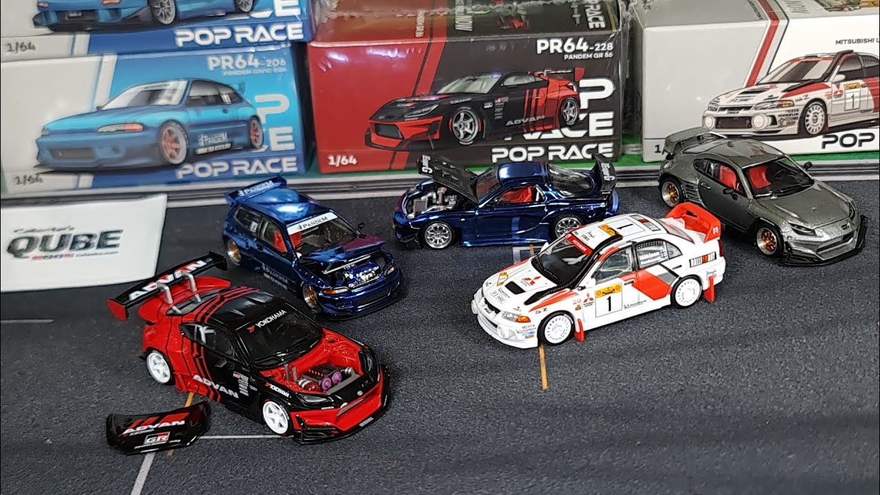 V2 PopRace Ep20 Amazing Evo IV Safari и шоу-кар PANDEM GR86 ADVAN