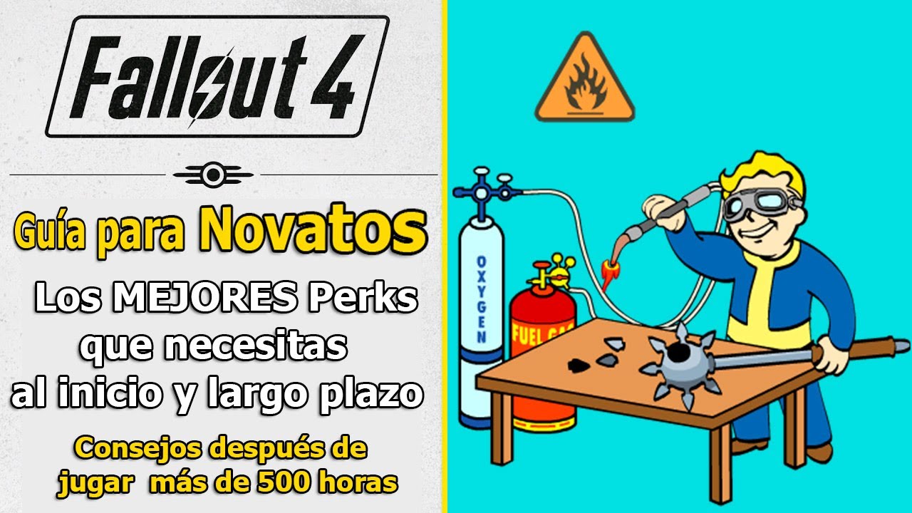 Fallout 4 | Guía para Novatos | Los MEJORES Perks del juego (Sin importar tu forma de jugar)