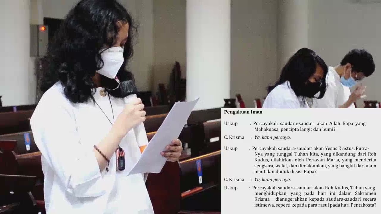 Tata Cara Penerimaan Sakramen Krisma. 2021