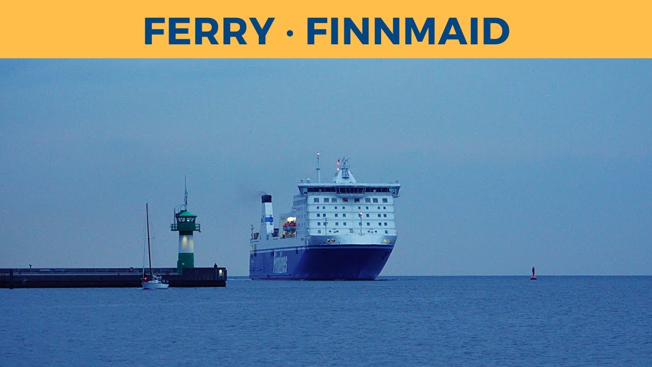 Arrival of ferry FINNMAID, Travem&uuml;nde (Finnlines)