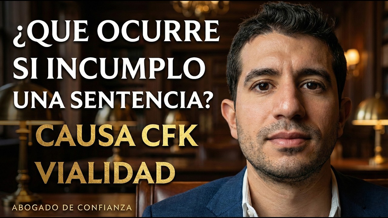 ¿Que ocurre si INCUMPLIMOS una SENTENCIA JUDICIAL?  Causa VIALIDAD CFK