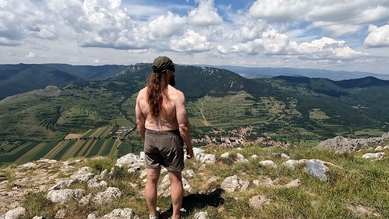Hiking Up a Transylvanian Mountain