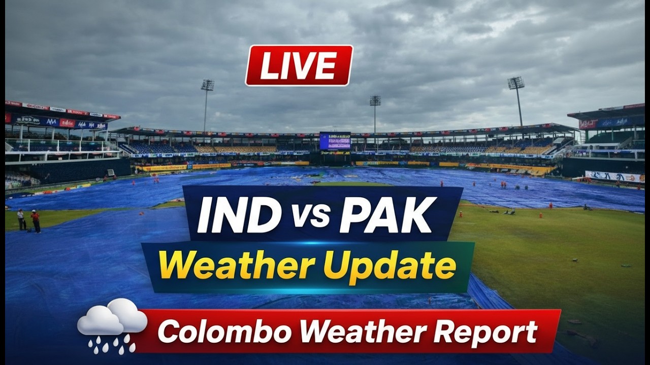 IND vs PAK LIVE Weather Report – Will Rain Interrupt the Match?