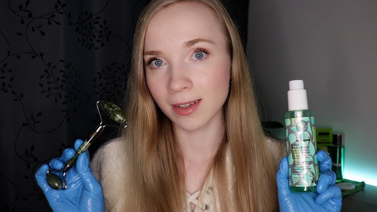 ASMR SUOMI KASVOHOITO✨ Kosmetologi SPA Roleplay 💚Personal Attention (Kasvojen Hieronta, Kuiskailua)
