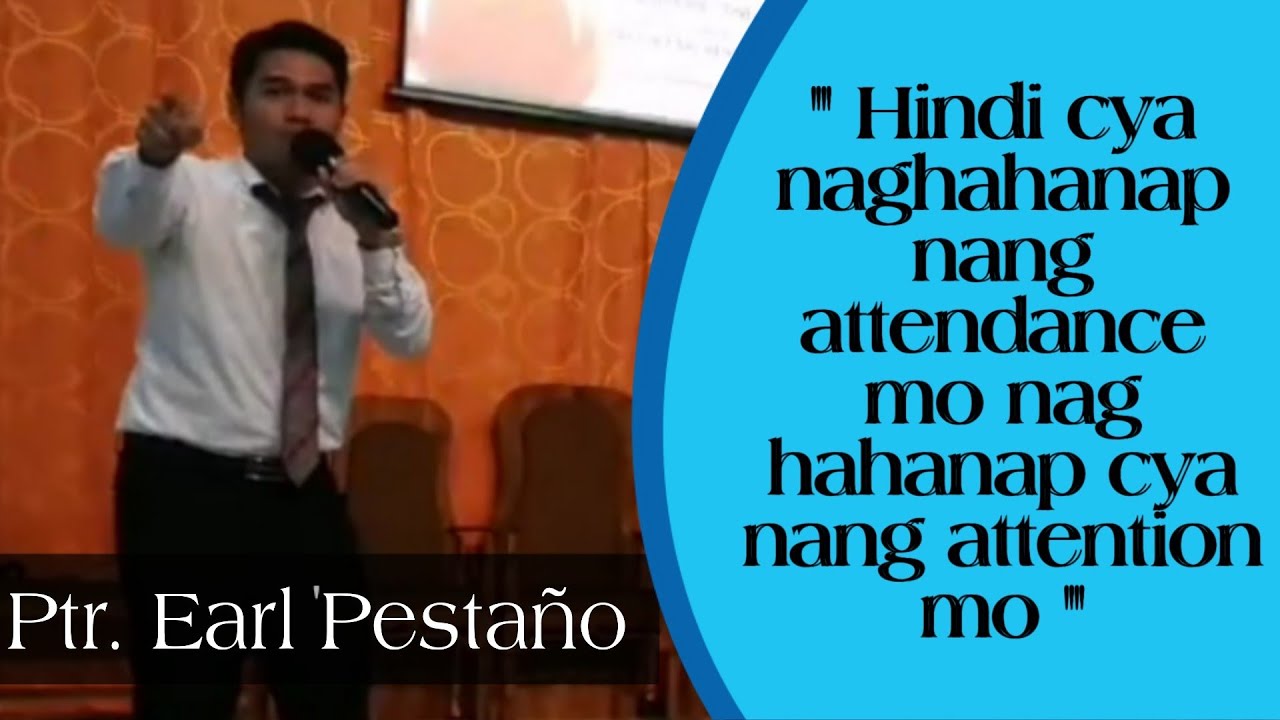 Ptr. Earl Pestaño preaching