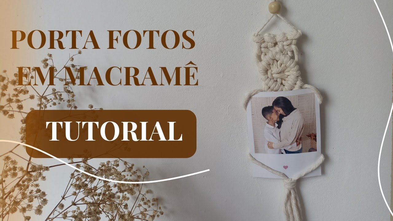Como Fazer Porta  Foto Polaroide em Macramê| Porta Fotos Polaroid Macramê