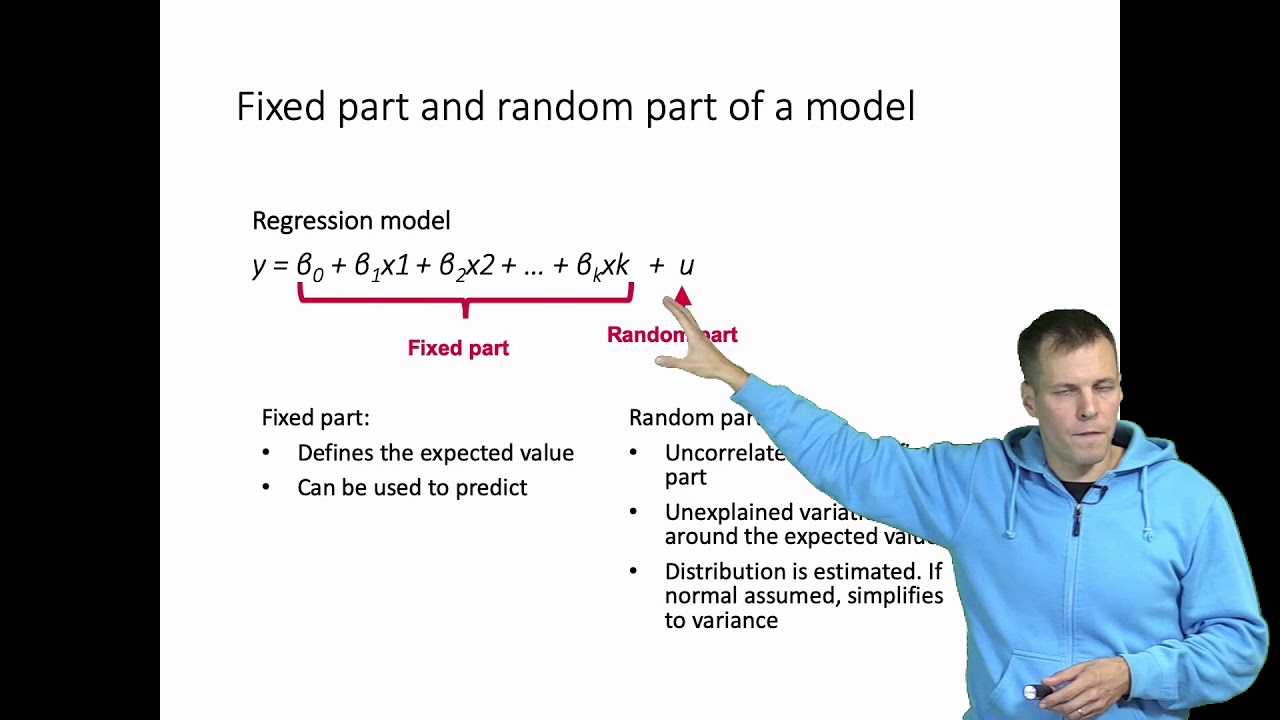 Multilevel and mixed models, random and fixed part