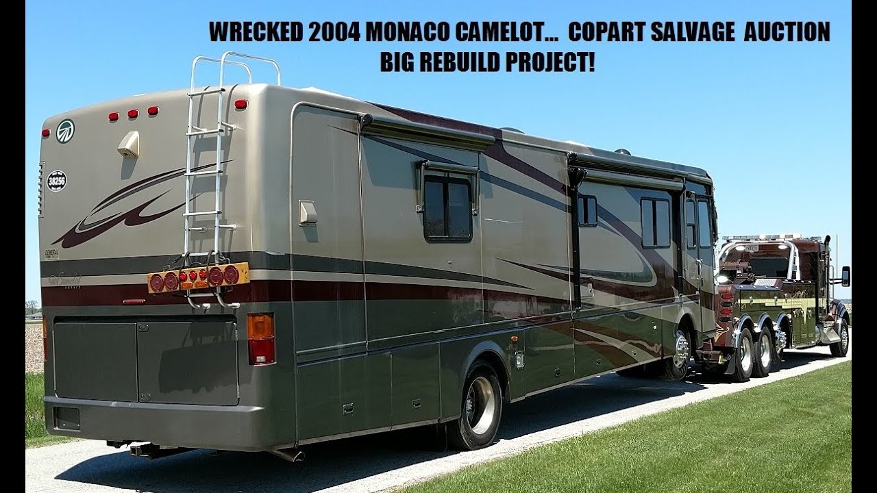 Wrecked Monaco Motorhome from Copart rebuild video #7