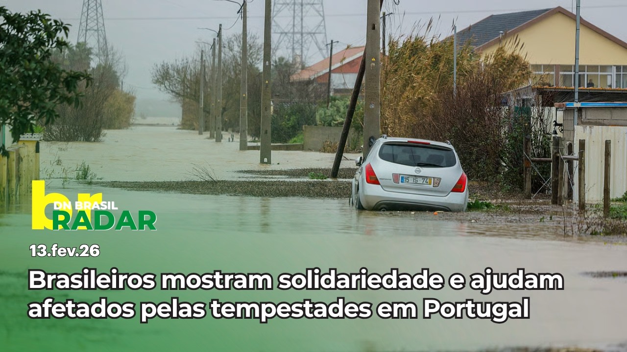 Veja como brasileiros ajudam vítimas das tempestades em Portugal | Radar DN Brasil 13/02