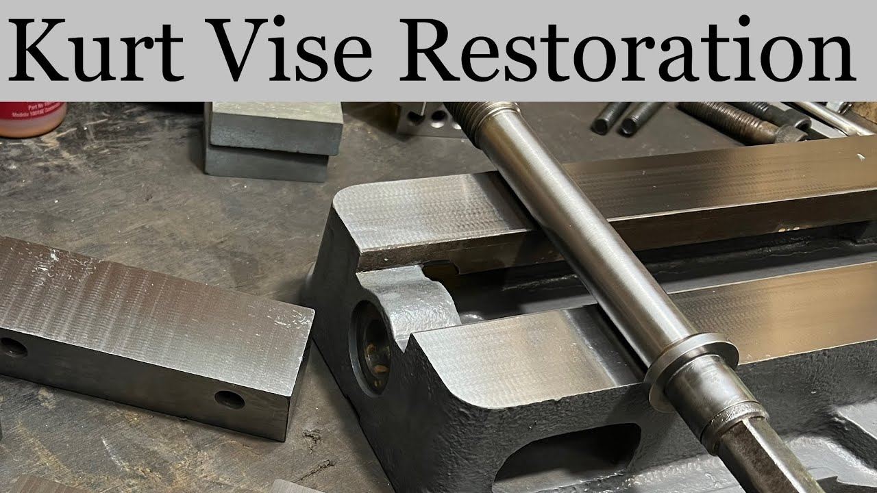 Kurt Vise Restoration-Part 2. I use the surface grinder and test different surface finish techniques