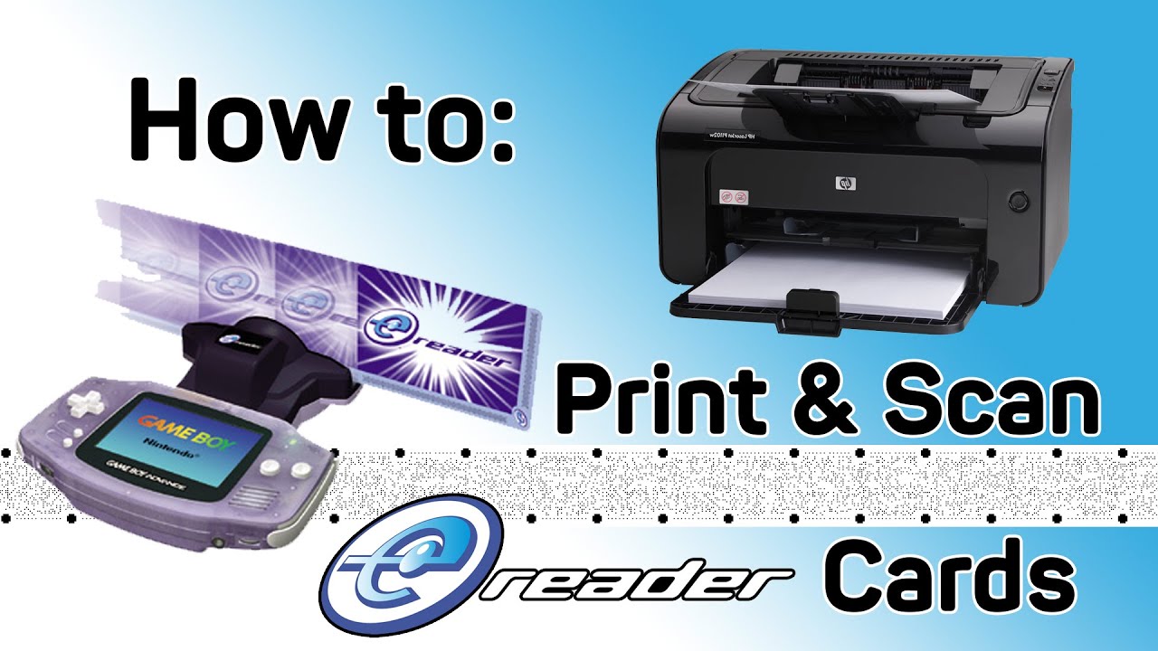 How to Print and Scan Nintendo e-Reader Cards