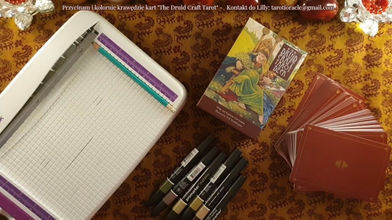 The Druid Craft Tarot.Przycinam ramki i koloruje krawędzie. Sukces?🤔 Czy porażka? Zobacz koniecznie!