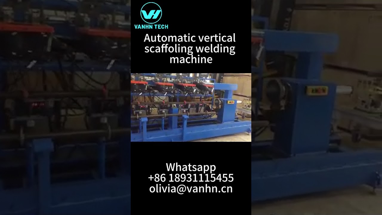 Automatic vertical scaffolding welding machine for ringlock cuplock scaffolding