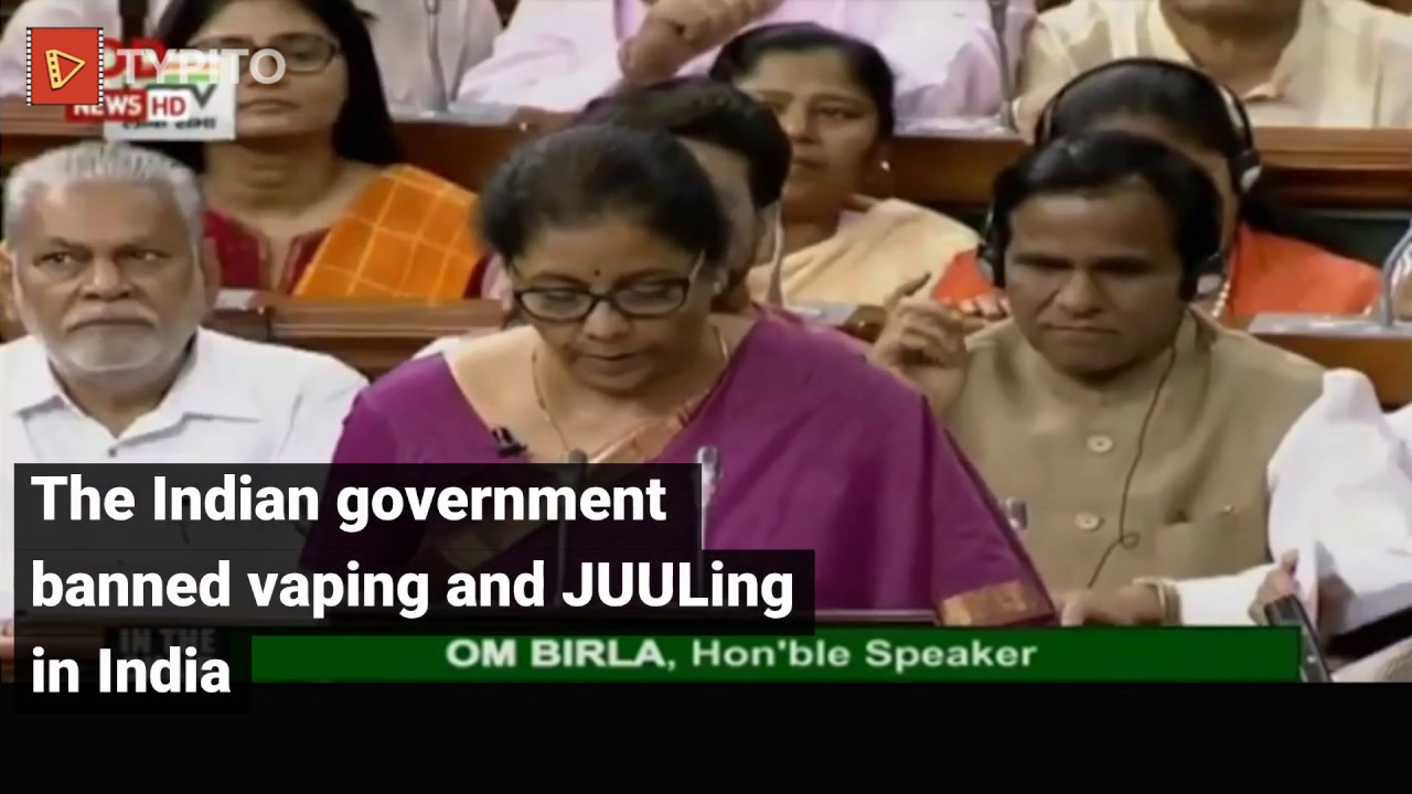 India bans vaping and e-ciggarettes