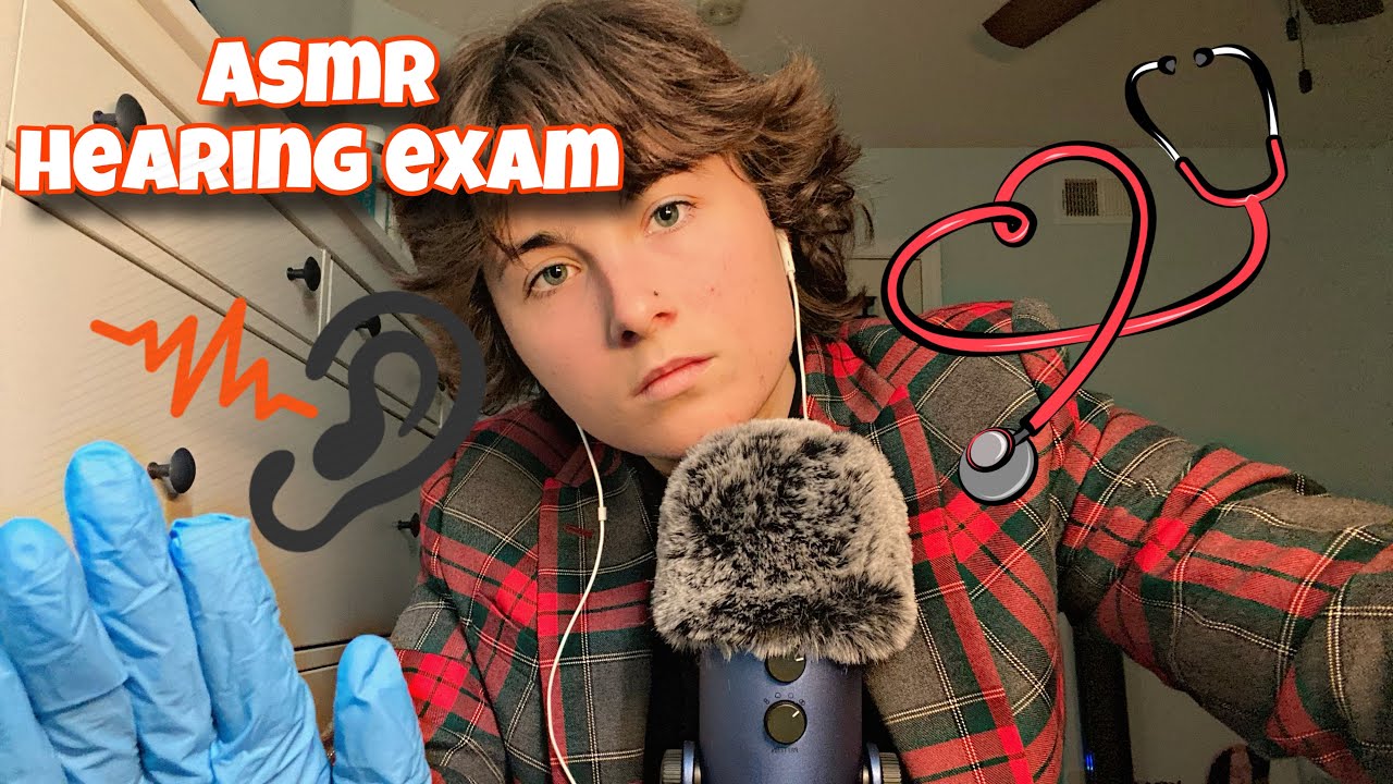 ASMR | Hearing Exam | (whispered, mouth sounds, glove sounds) 👂🎧