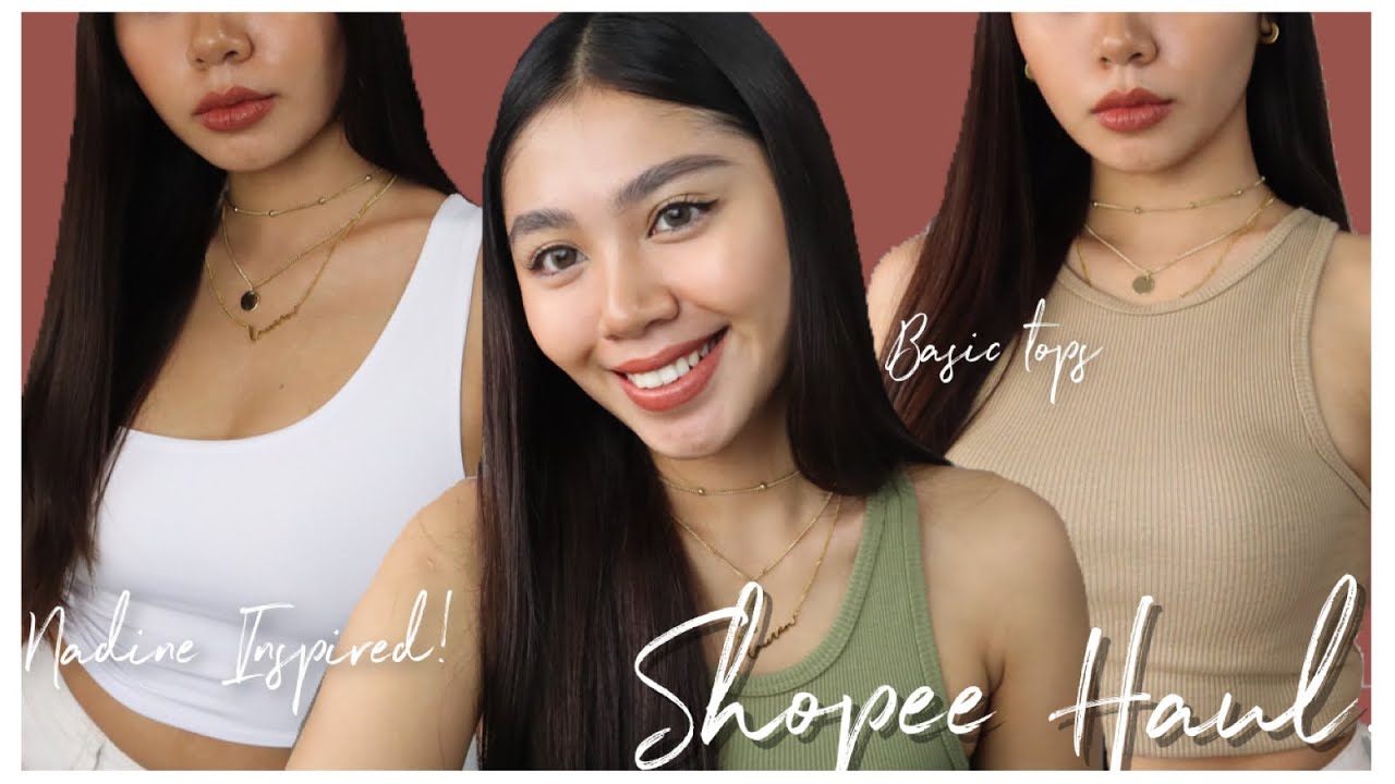 SHOPEE TRY-ON HAUL! BASIC NADINE LUSTRE INSPIRED OUTFITS! SALE! (Starting Php. 85) by Lhianne Lauren