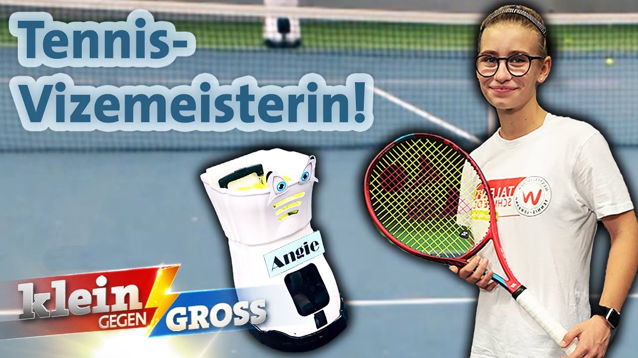 Tennistalent Karlotta trifft jeden Ball! | Klein gegen Groß