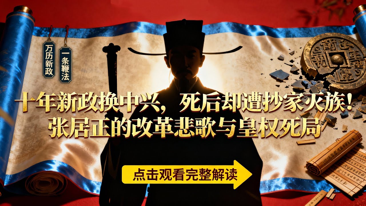 独行在天地间，自成山海。 带你一口气读完万历首辅张居正的一生。#历史 #大明王朝1566 #万历首辅张居正#张居正