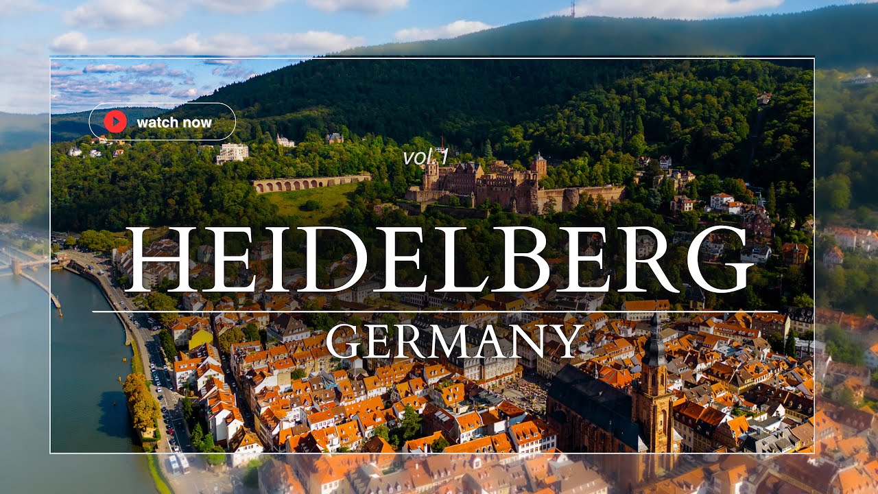 Heidelberg, Germany 🇩🇪  Drone Footage  [4K]