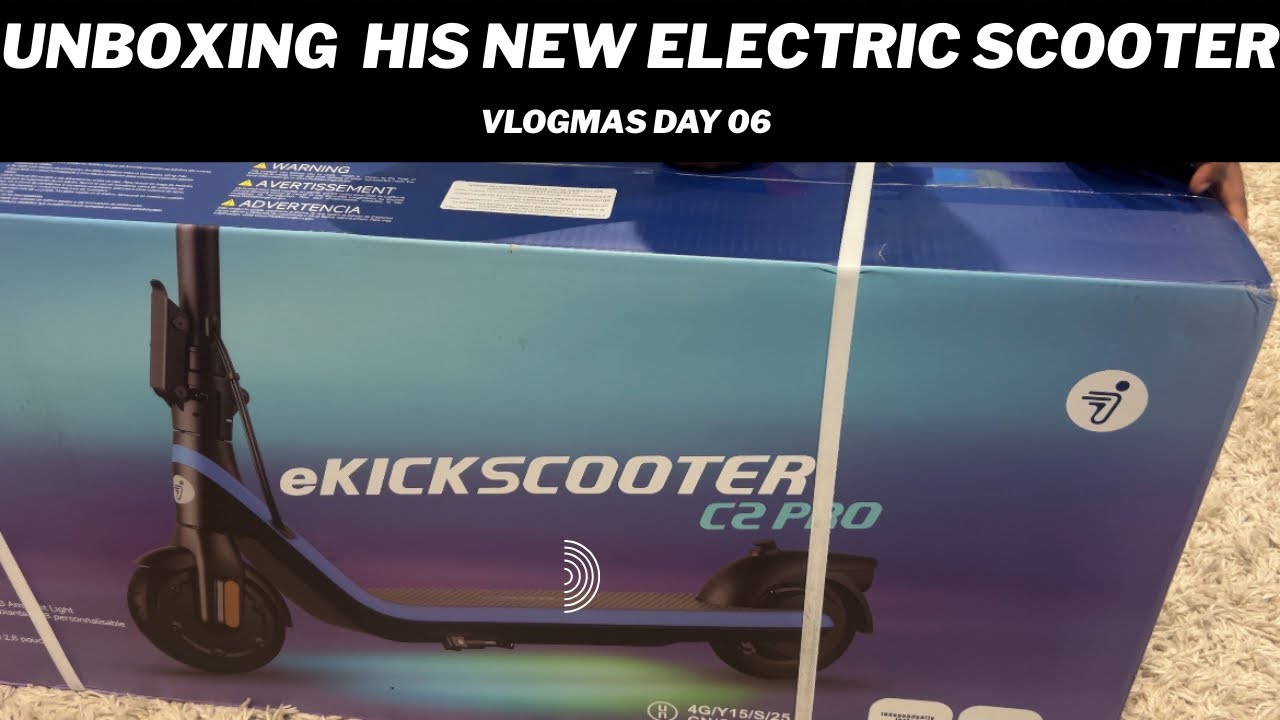 Unboxing My 6-Year-Old’s @segway Ninebot C2 Pro Electric Scooter 🎄🚀 Kids Gift Idea!​ | Vlogmas Day 6