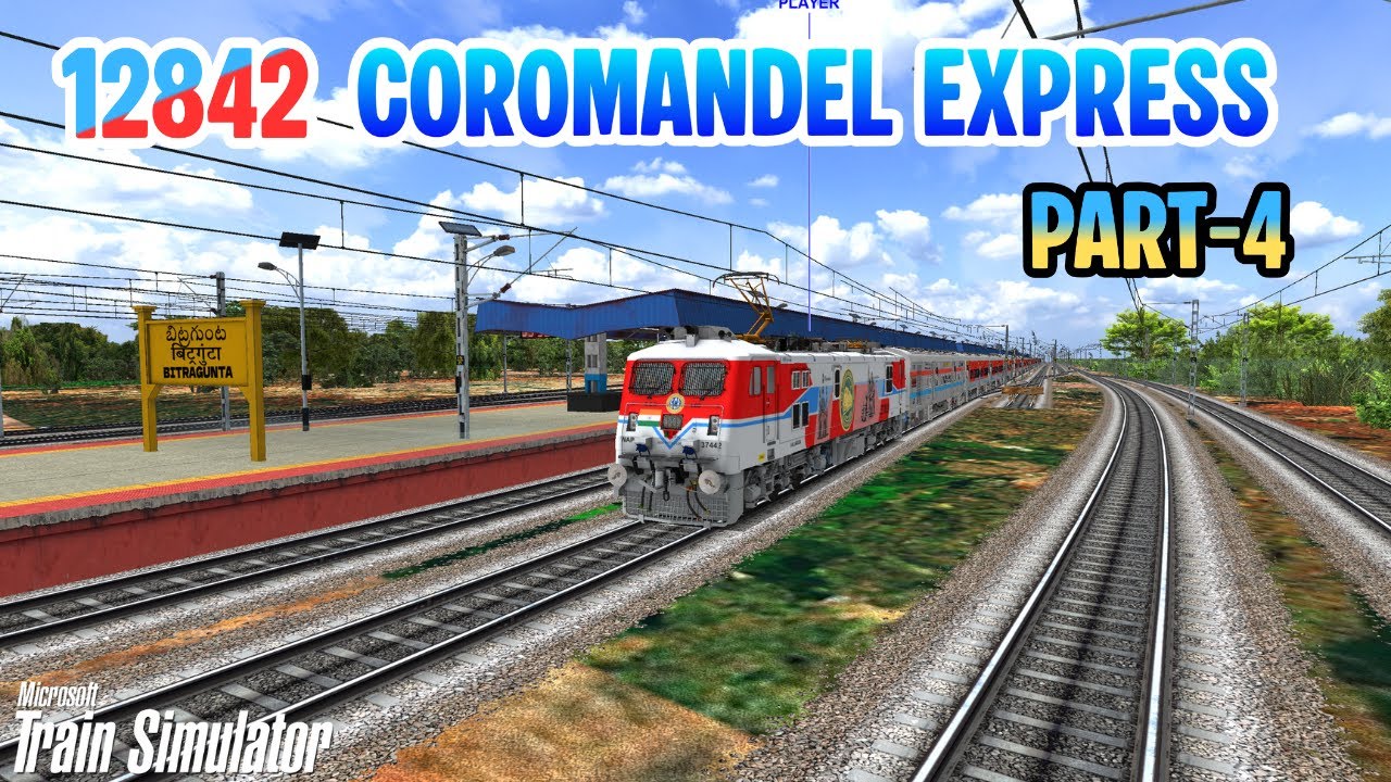 Amazing Journey of 12842 COROMANDEL EXPRESS From MGR Chennai Central To Vijayawada Jn in MSTS