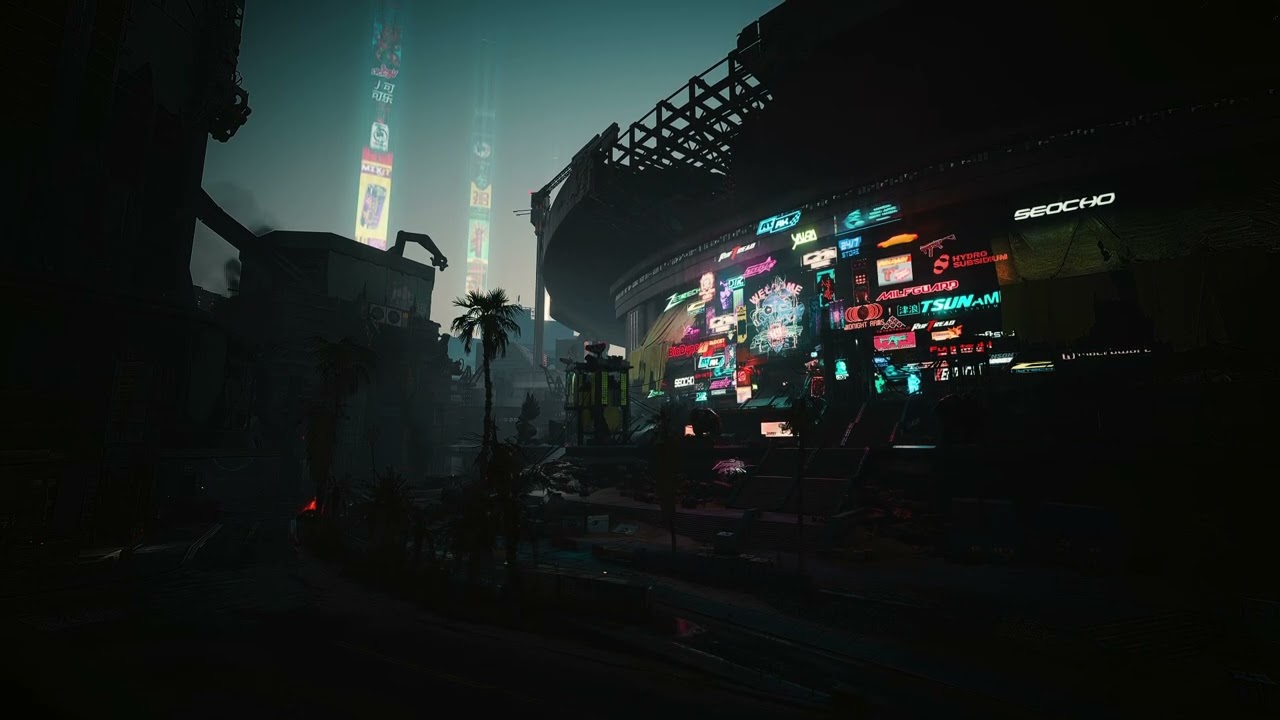 Dogtown | Pacifica Stadium | Cyberpunk Ambient Playlist 🎧 | Cyberpunk 2077 Inspired Dreamscape
