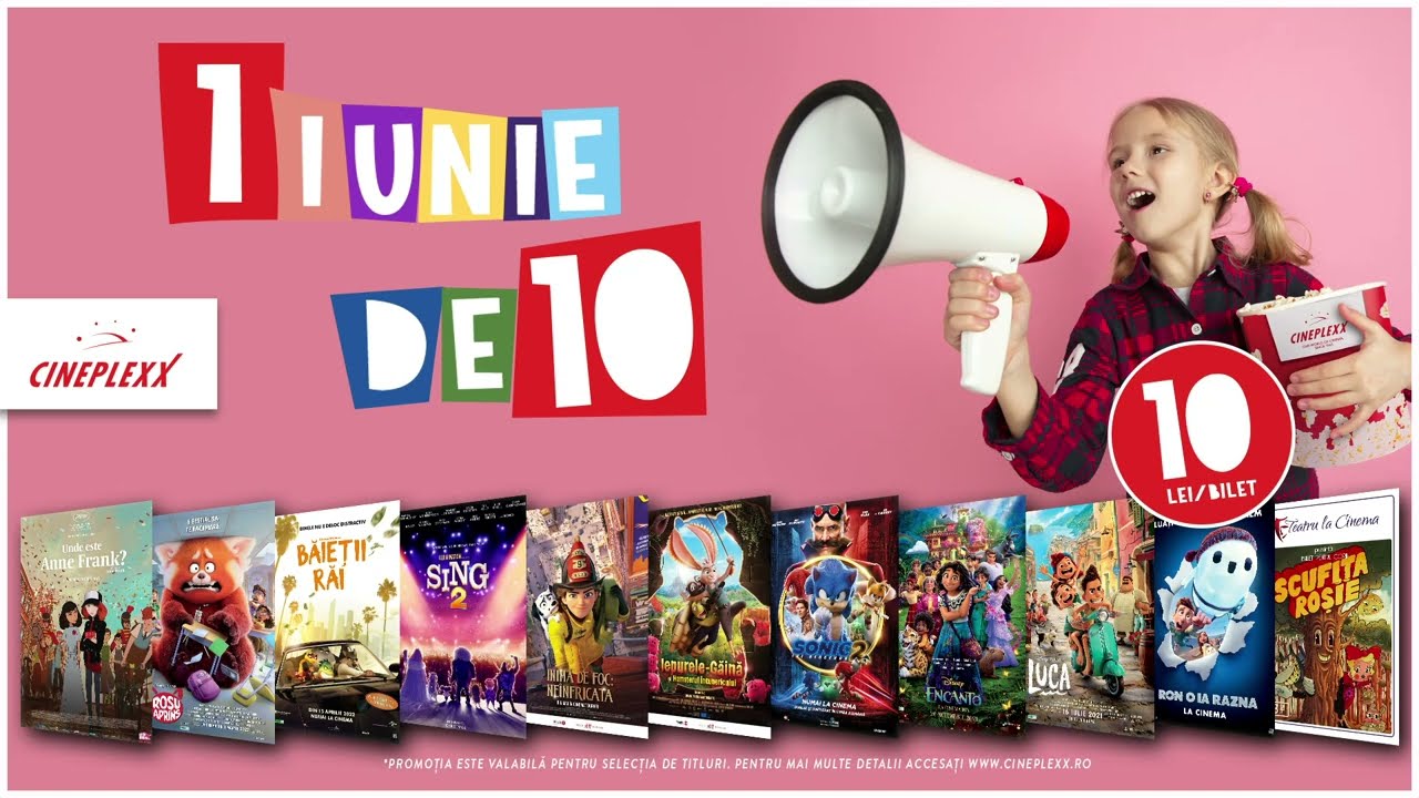 1 iunie de 10 la Cineplexx!