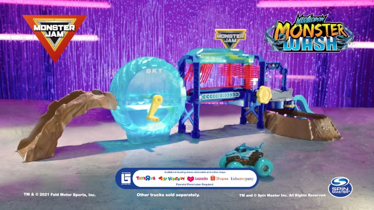 Monster Jam! Monster Wash Playset