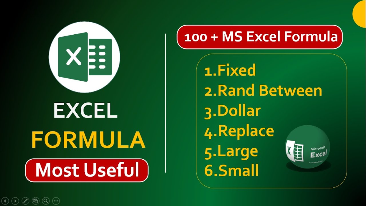 All Basic Formulas and Functions of MS Excel | How to use excel formula and functions in Excel