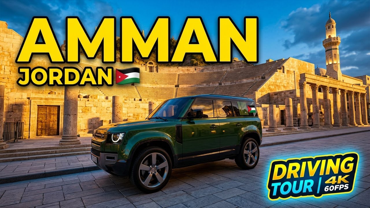 AMMAN City Streets 4K | Complete Driving Experience Jordan