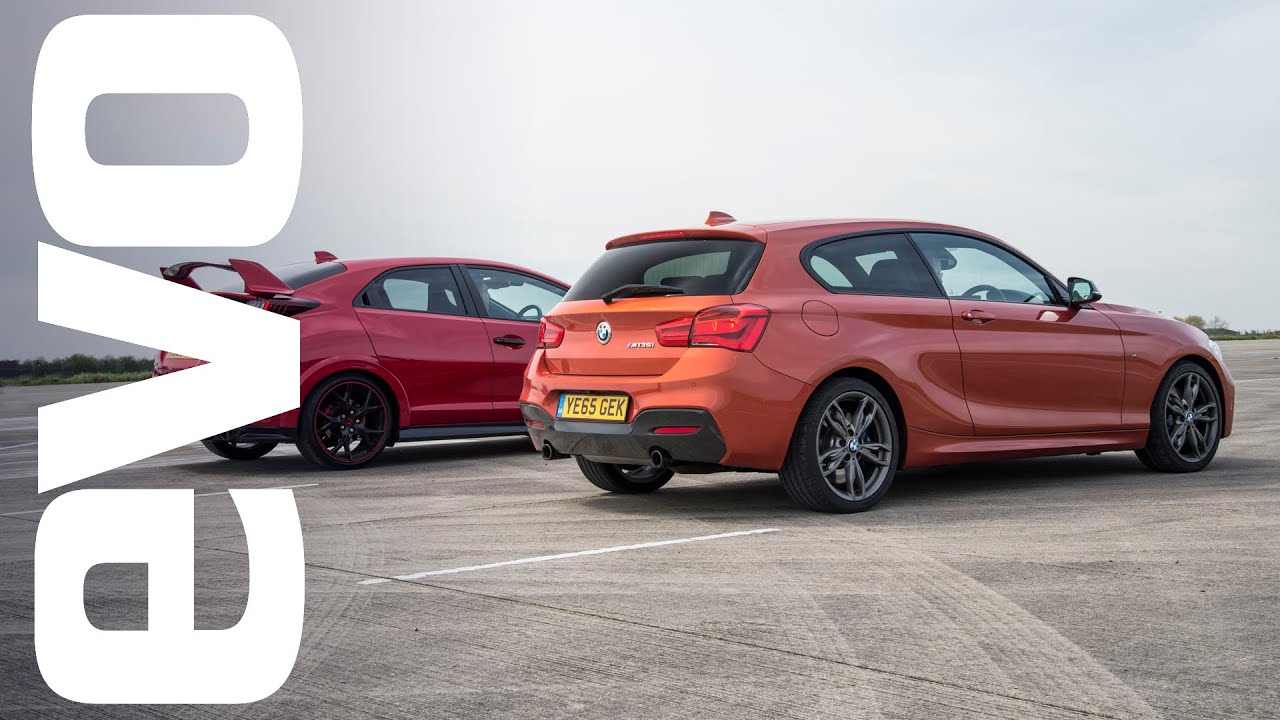 Honda Civic Type R vs BMW M135i - Which is fastest? | evo DRAG BATTLE