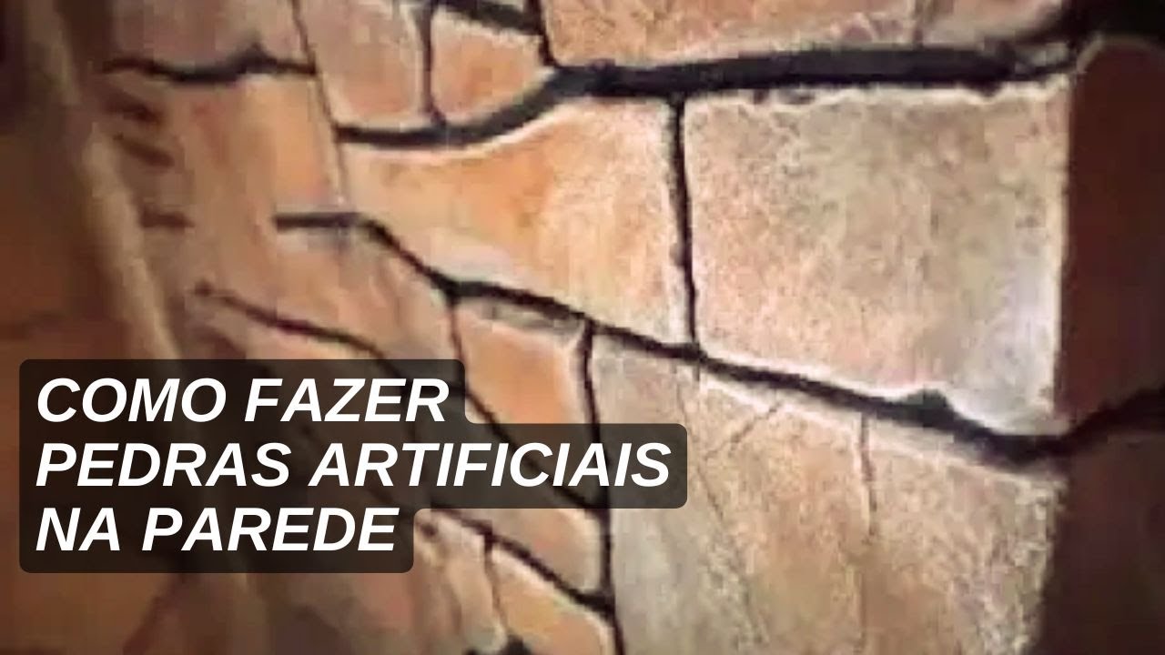 Como fazer pedra artificial em parede com cimento Imita&ccedil;&otilde;es pedras Pedras artificiais na parede I