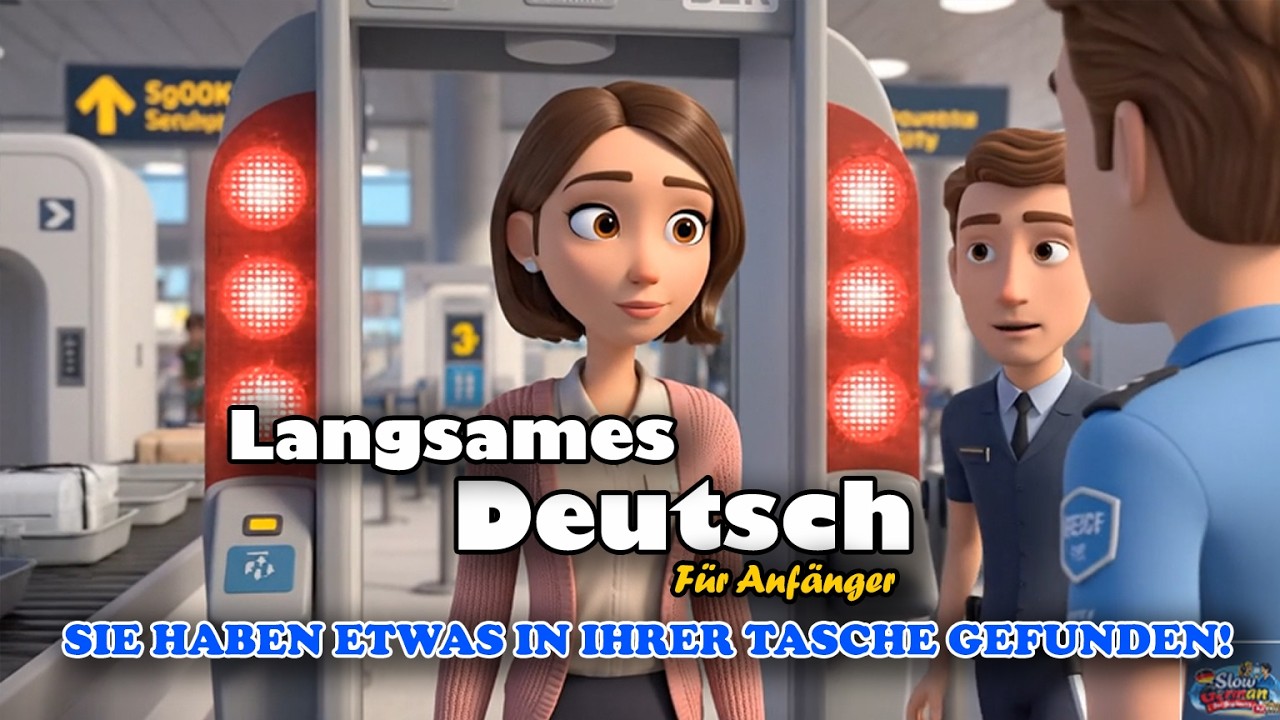 Mom Is Late for Her Flight! | Easy German Listening Story (A2 Level)