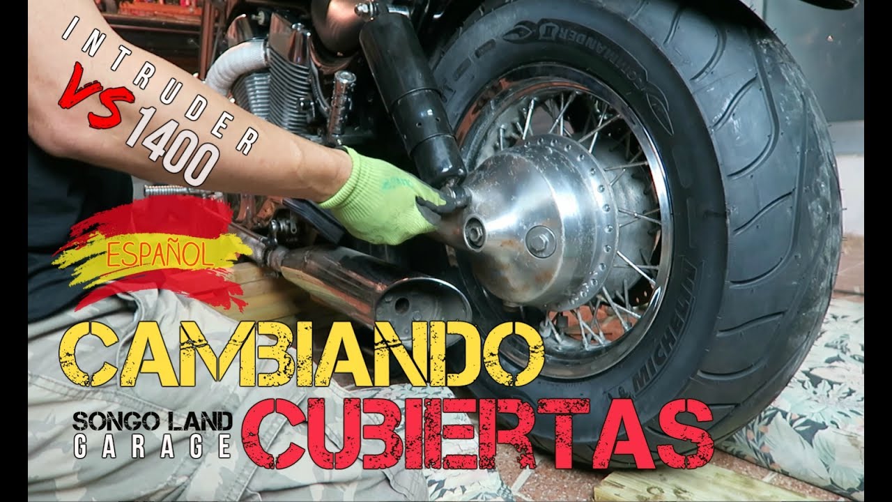Intruder VS 1400 SUZUKI [ Como se hace? Cambio de Ruedas ] @ SongoLand Garage