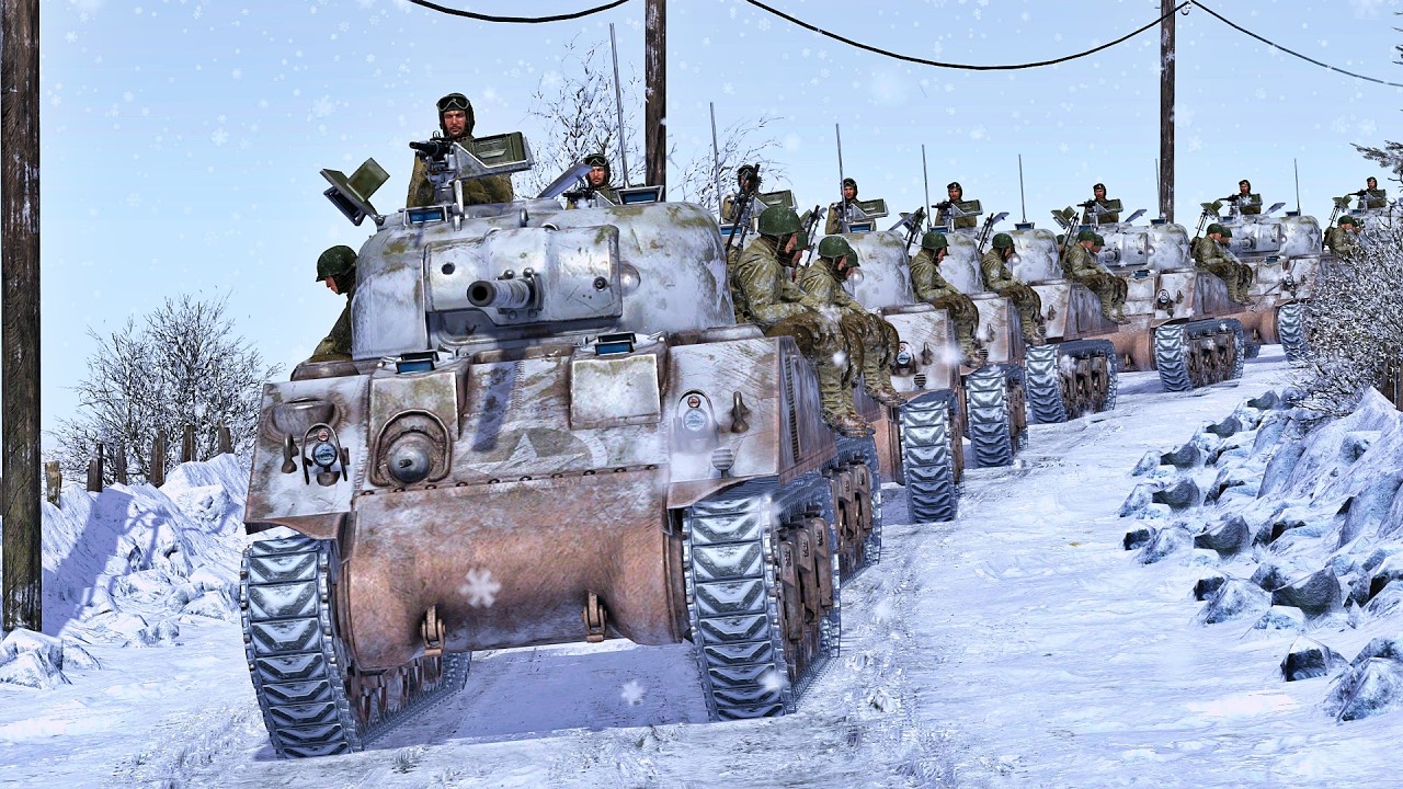 GERMAN 88s AMBUSH SHERMAN CONVOY | Gates of Hell