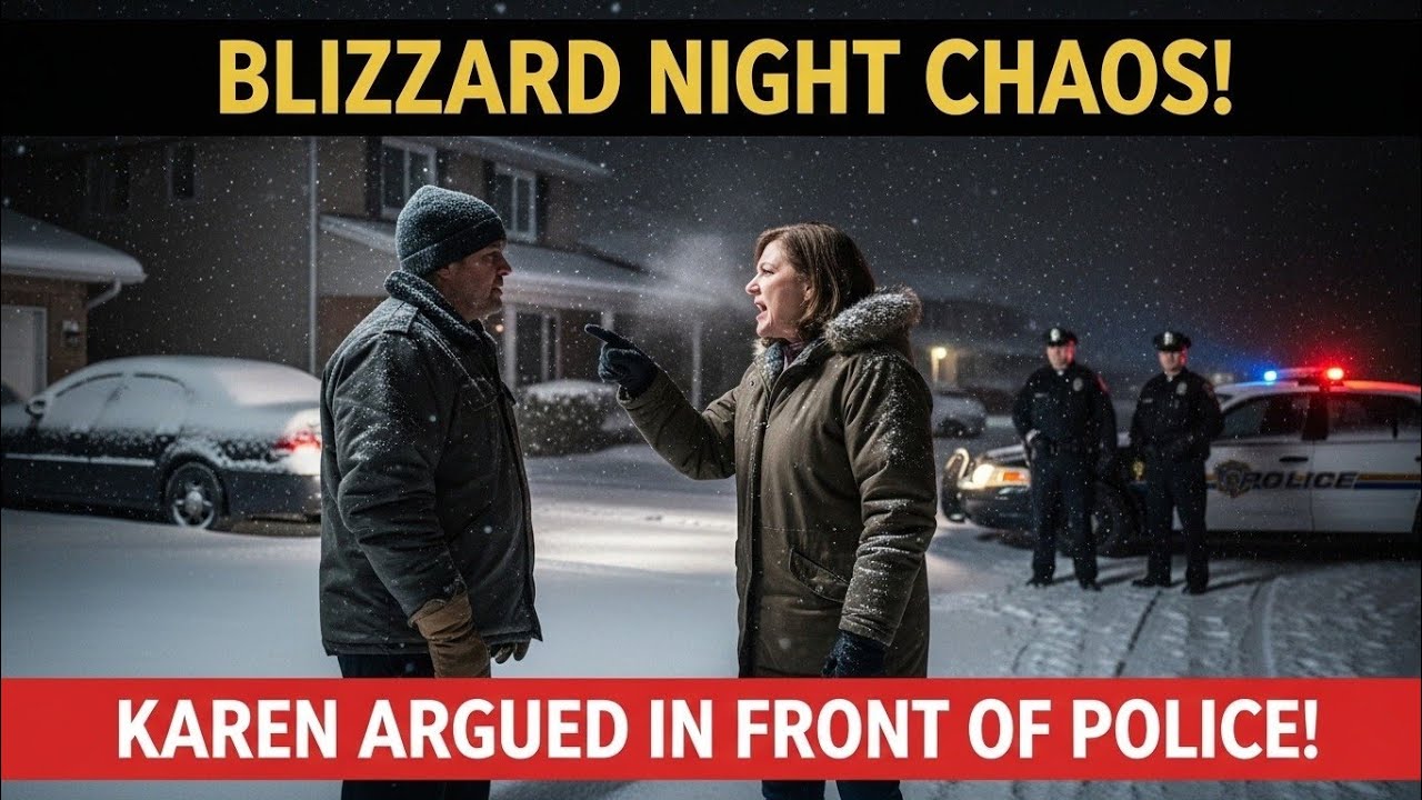 Snowy Night Drama! Karen Argued With My Neighbor in Front of Police 🚨