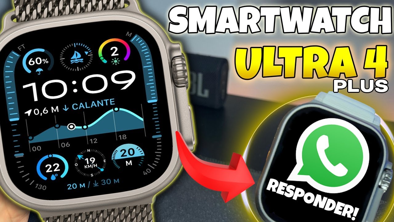 SmartWatch ULTRA 4 Microwear BARATO | Responde WHATSAPP, Chat GPT e TRADUTOR