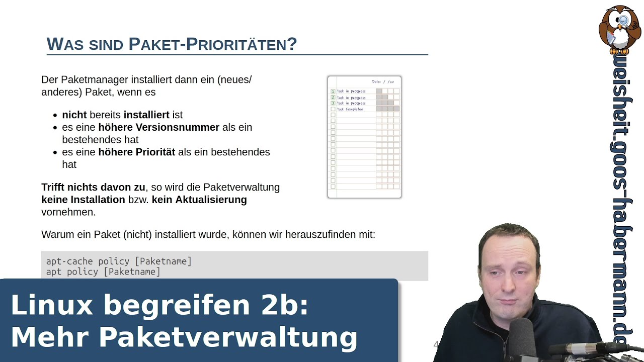 Linux begreifen 2b: Mehr Paketverwaltung
