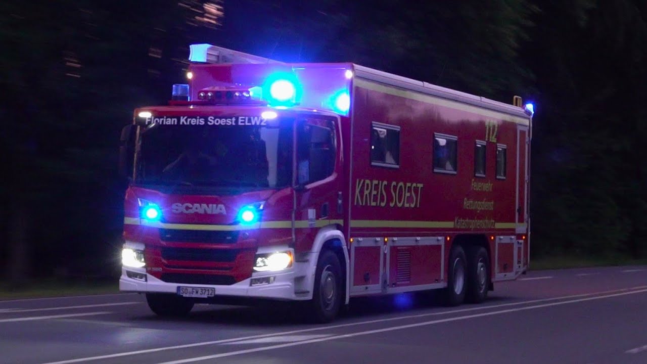 [ NEUER ELW2! ] Großbrand in Wickede (Ruhr) - Einsatzfahrten