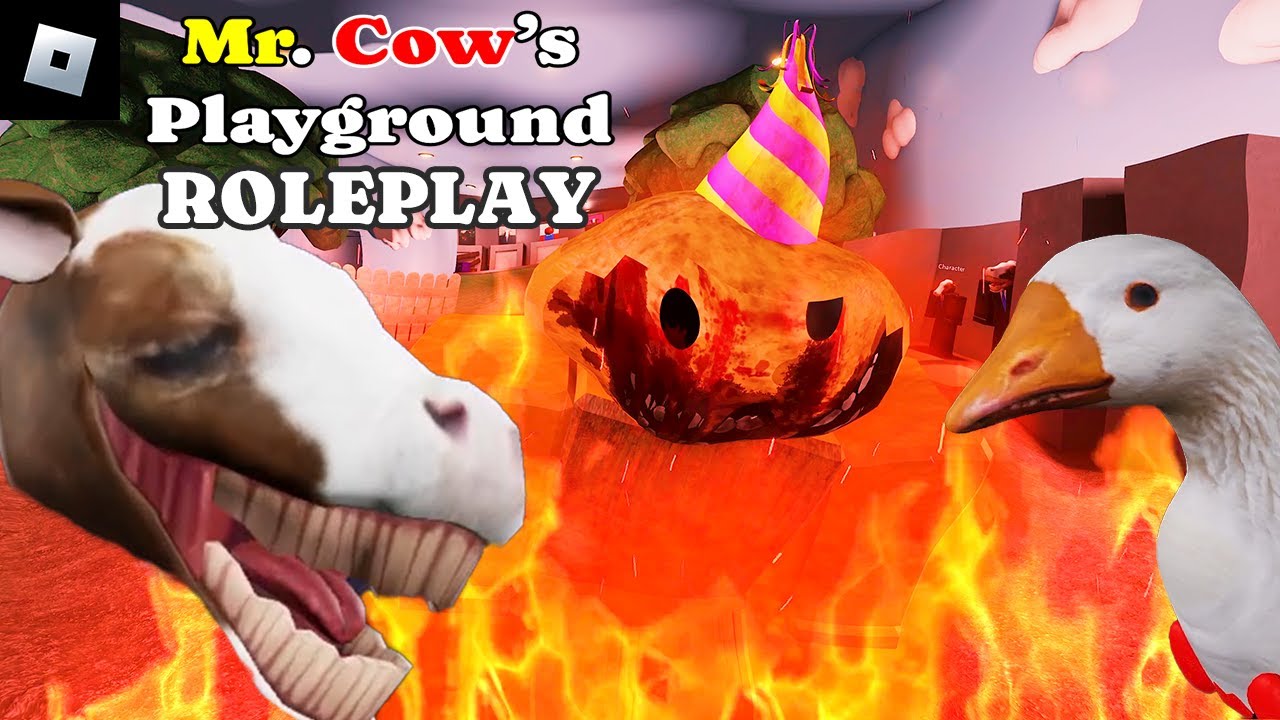 Mr. Cow's Playground [ROLEPLAY] : roblox mascot gameplay walkthrough