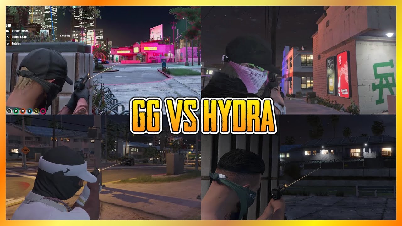 HYDRA vs GG On Forum Drive (Multi POVs) | NoPixel GTA RP
