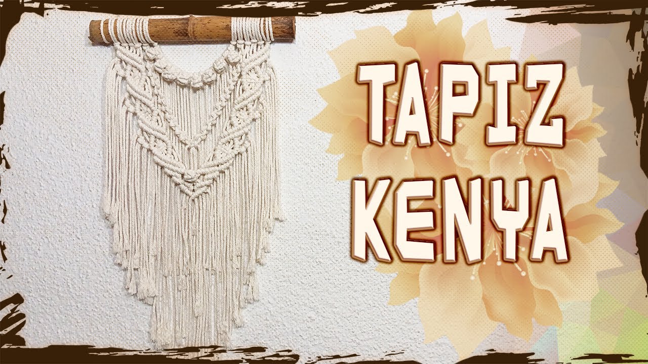 Tapiz Kenya con Hilo Torcido (Tutorial Paso a Paso)