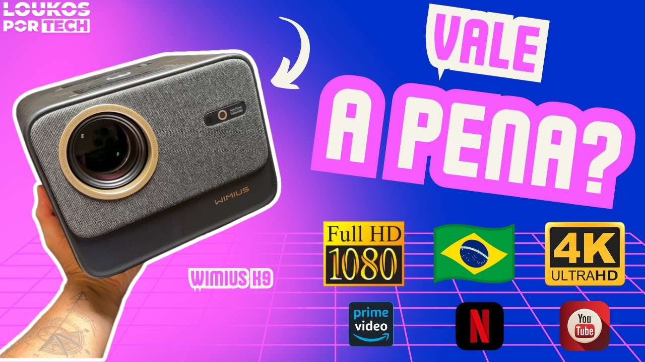 Projetor WIMIUS K9: Vale a Pena o INVESTIMENTO? Confira no REVIEW!