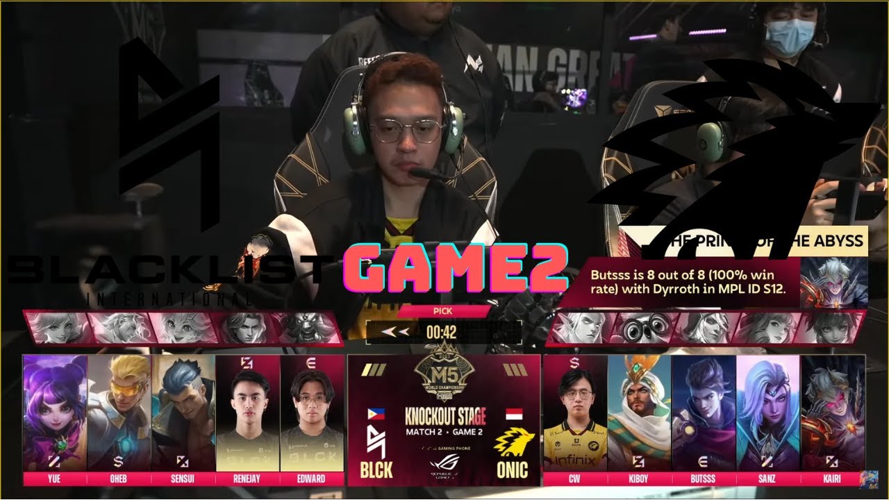 【モバレ世界大会】見なきゃ損！今大会ベストバウト更新です！！！ BLCK vs ONIC GAME2 M5 World Championship【モバイルレジェンド/Mobile Legends】