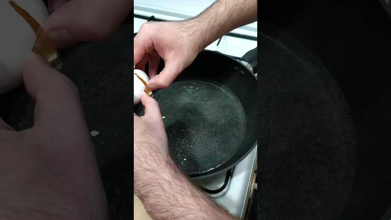 How to fry egg with water #shorts