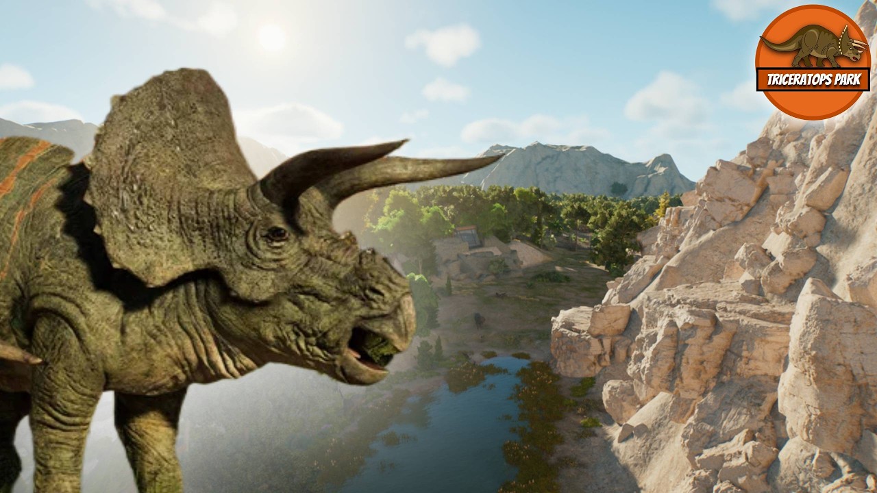 Triceratops Enclosure Speedbuild! ║ Triceratops Park ║ Jurassic World Evolution 3