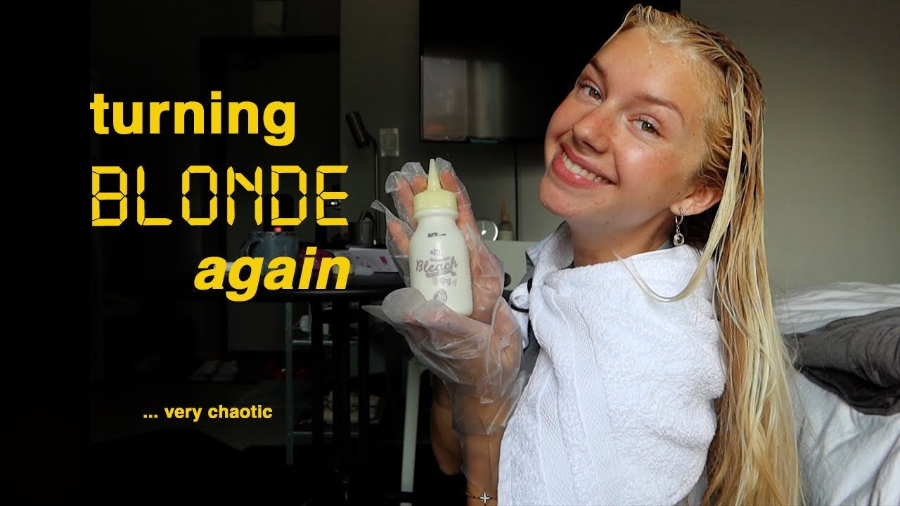 dying my hair blonde