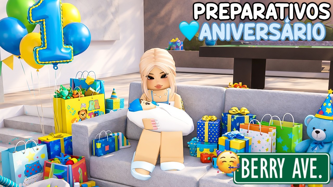 PREPARATIVOS PRO ANIVERSÁRIO DE 1 ANO DO MEU FILHO em BERRY AVENUE!! 👶🏻🥳
